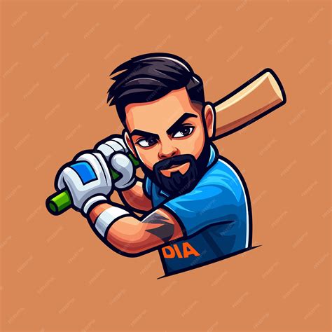 virat kohli cartoon images